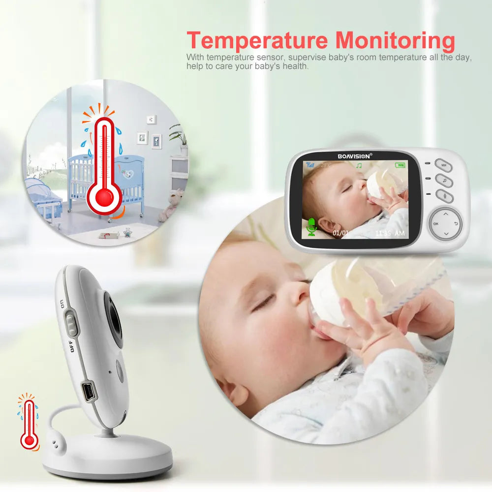 ClearView Baby Monitor: 2.4G Wireless Video Monitoring