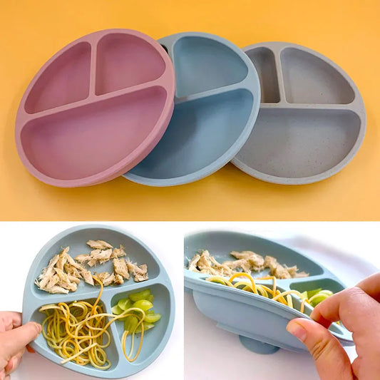 SuctionMate: Silicone Baby Dining Plate