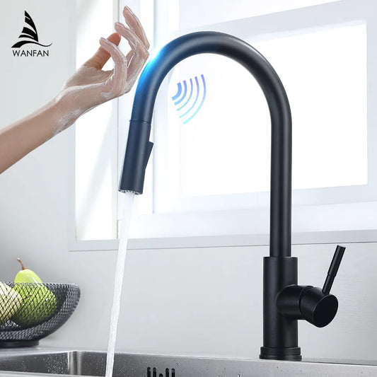 Smart Touch Kitchen Faucet with Sensor Technology
