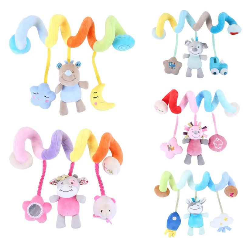 SpiralSensations: Infant Spiral Rattles Mobile