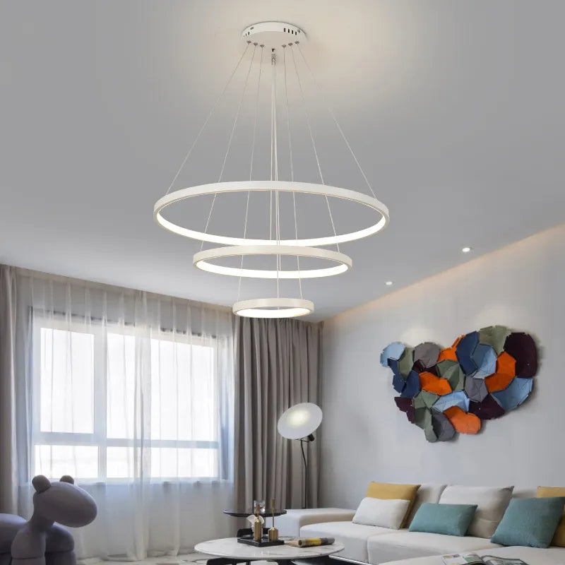 Sleek Ring LED Chandelier