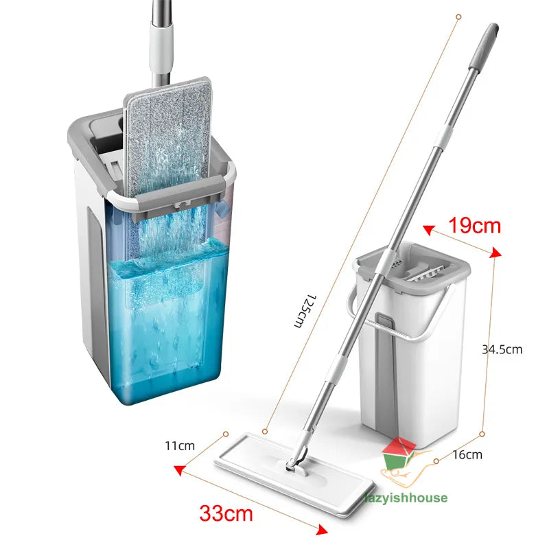MagicMop Pro: 2020 New Rotating Floor Squeeze Mop