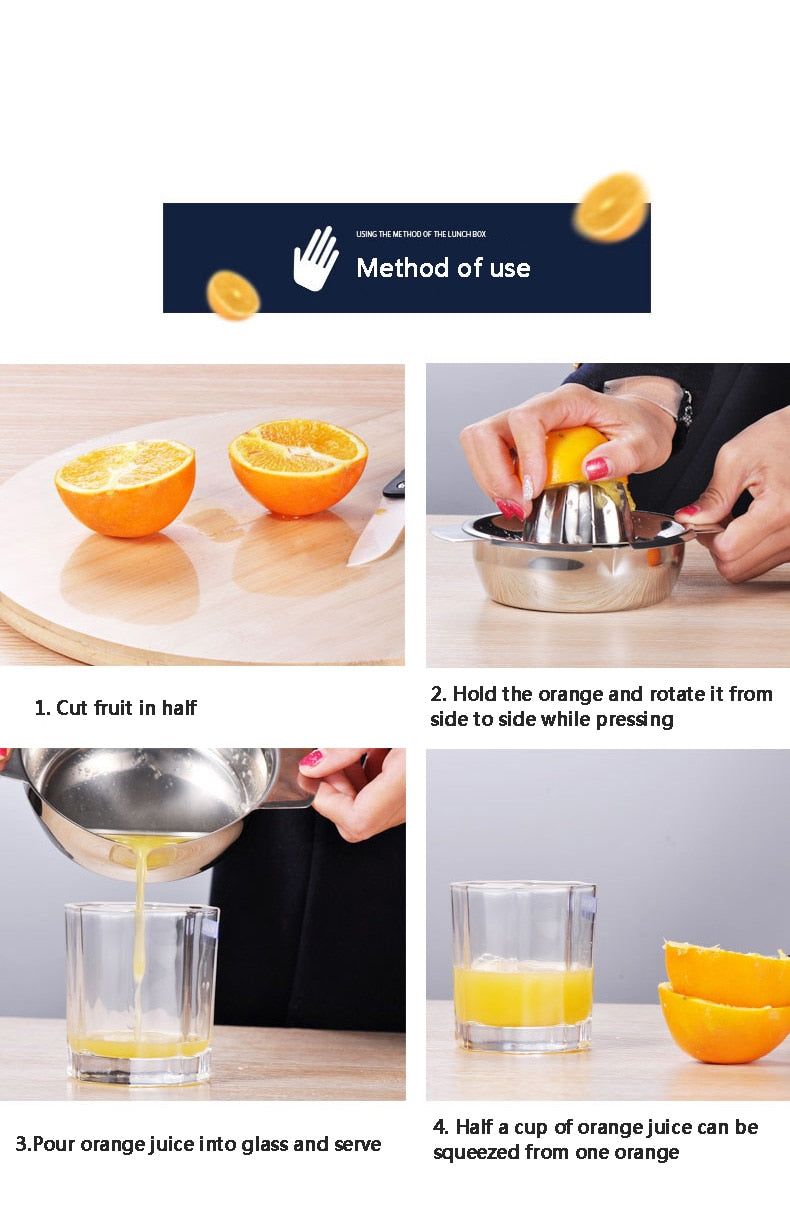Portable Stainless Steel Fruit Juicer