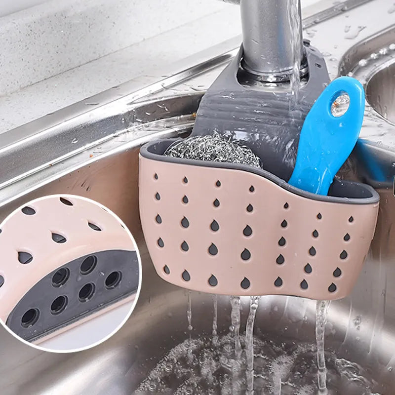 SinkSaver: Adjustable Kitchen Sink Drain Basket