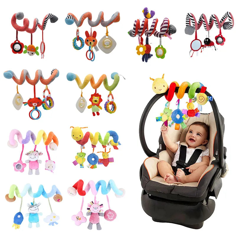 SpiralSensations: Infant Spiral Rattles Mobile