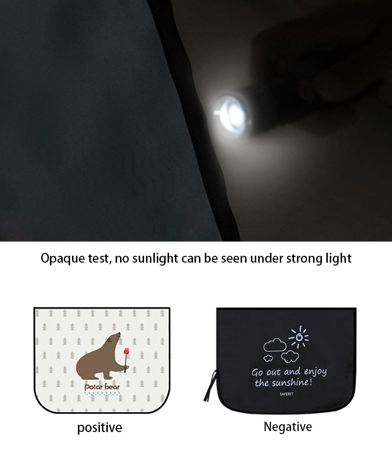 Cartoon Magnetic Car Window Sunshade: Kid-Friendly UV Protection