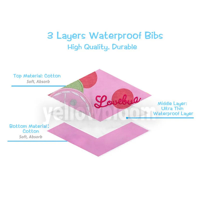 Little and Blooms -  Waterproof Baby Feeding Bibs