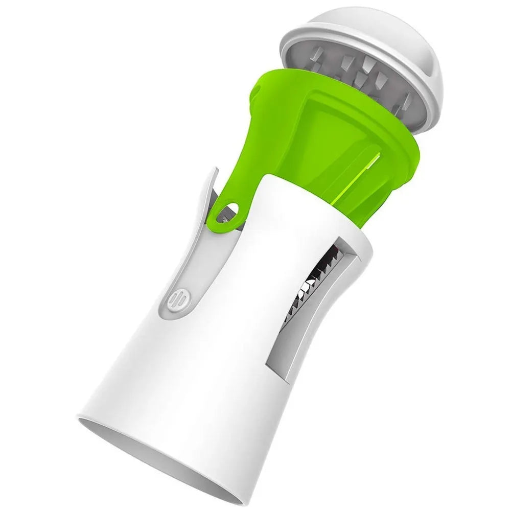 SpiralEase: Portable Stainless Steel Vegetable Spiralizer
