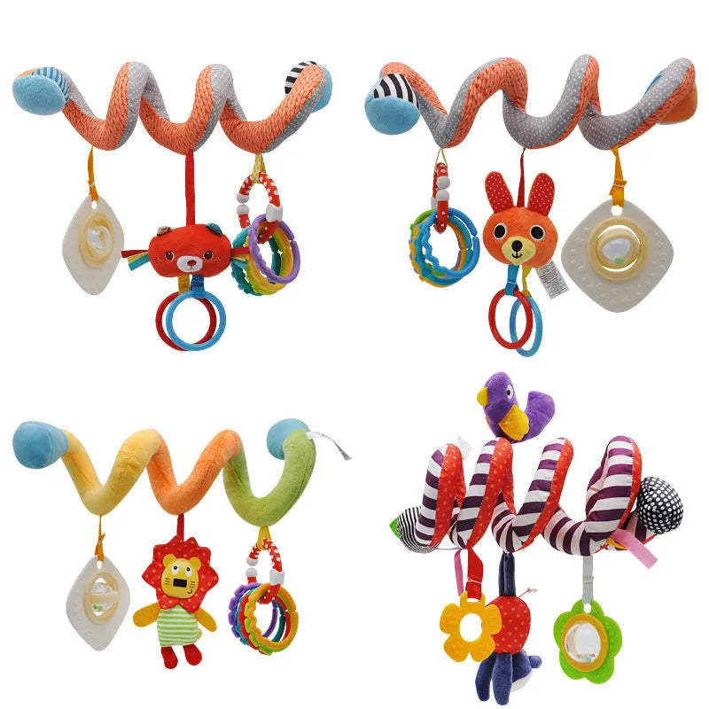 SpiralSensations: Infant Spiral Rattles Mobile