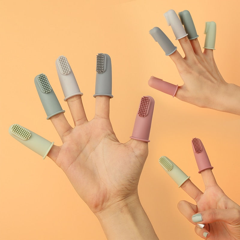 360° Soft Finger Baby Toothbrush Set