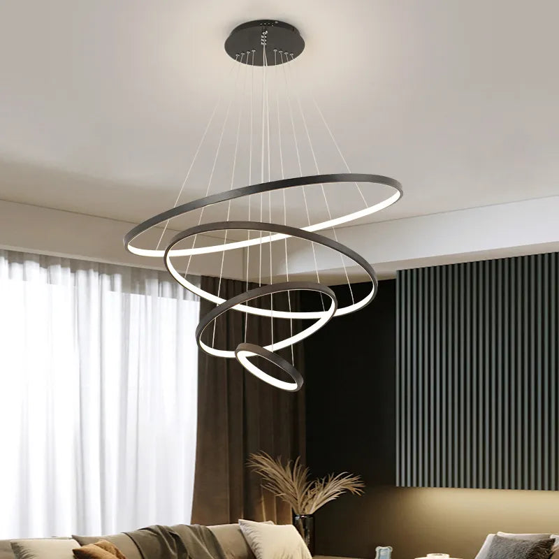 Sleek Ring LED Chandelier
