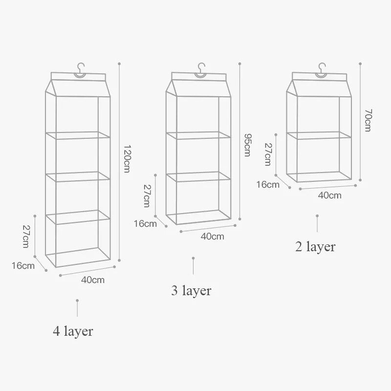 LuluHut: Handbag Hanging Wardrobe Organizer