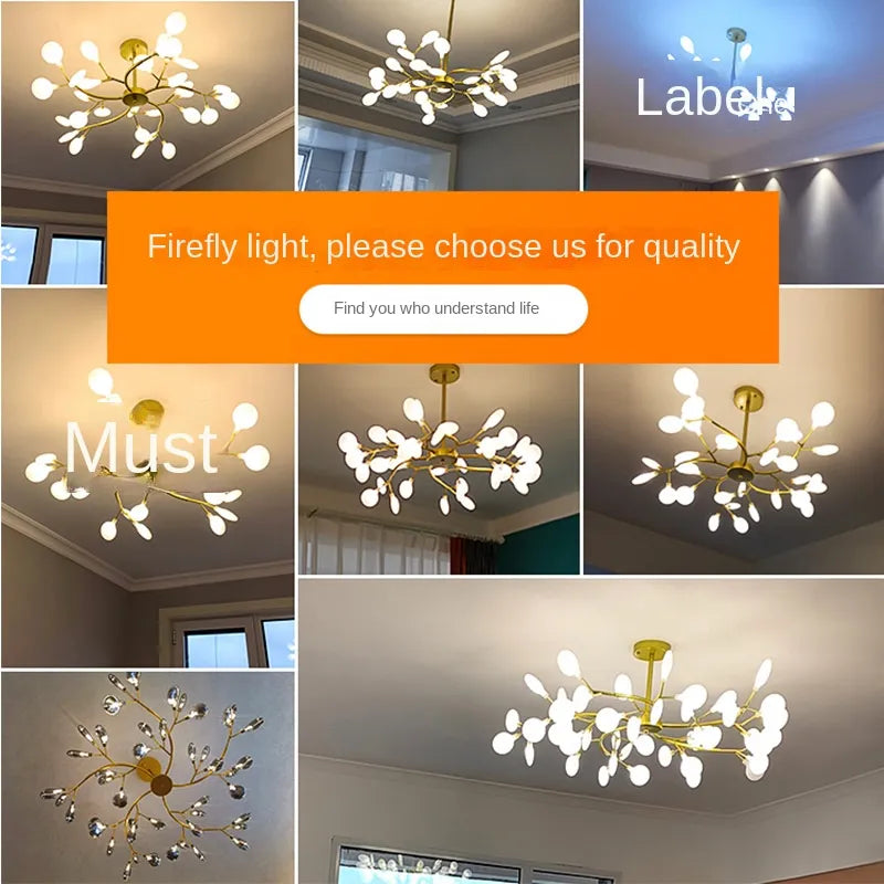 Modern Firefly LED Chandelier - 3 Shades of light