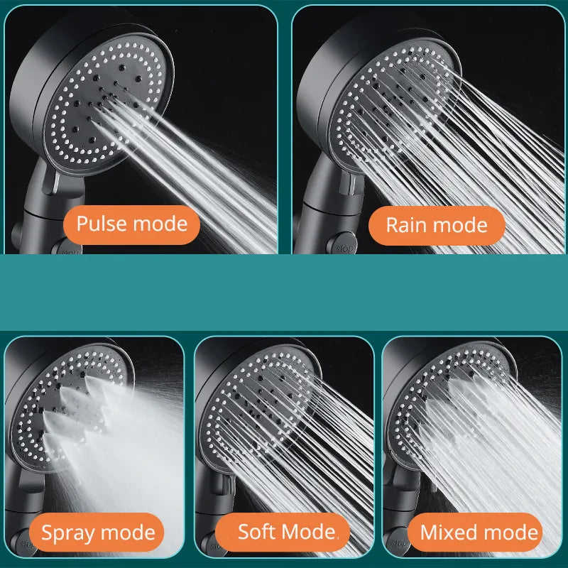 5 Mode Adjustable High Pressure Shower Head
