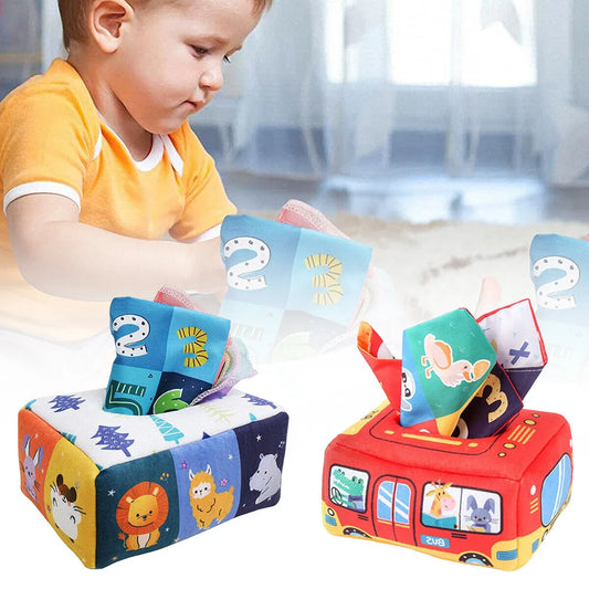 Magic Tissue Box: Montessori Sensory Learning Toy