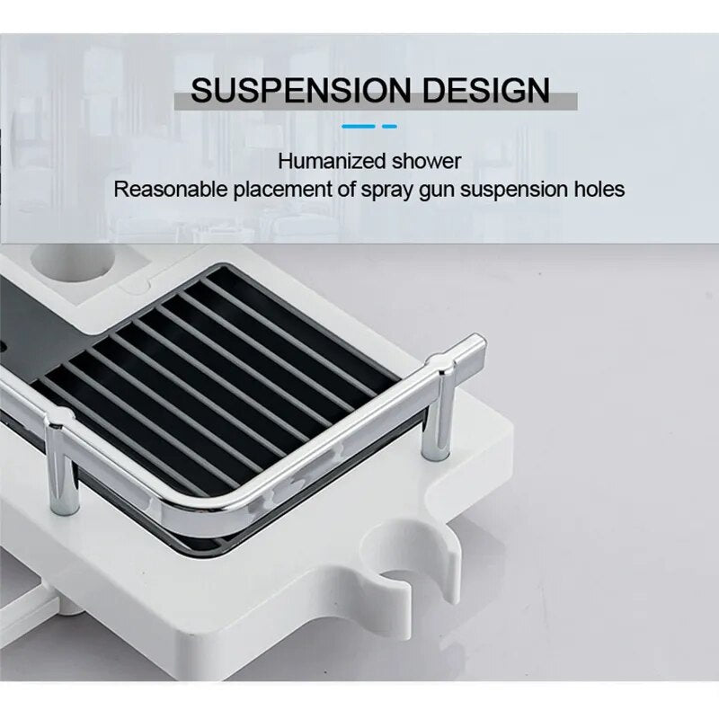 BathPole Organizer: No-Drill Bathroom Shower Shelf