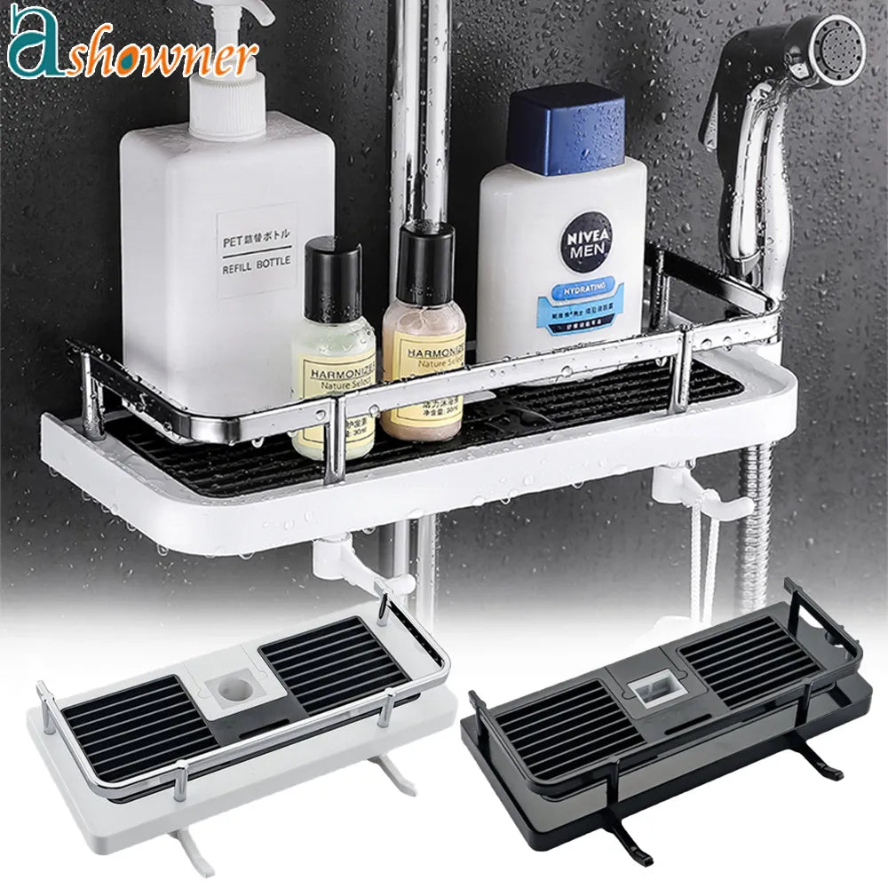 BathPole Organizer: No-Drill Bathroom Shower Shelf
