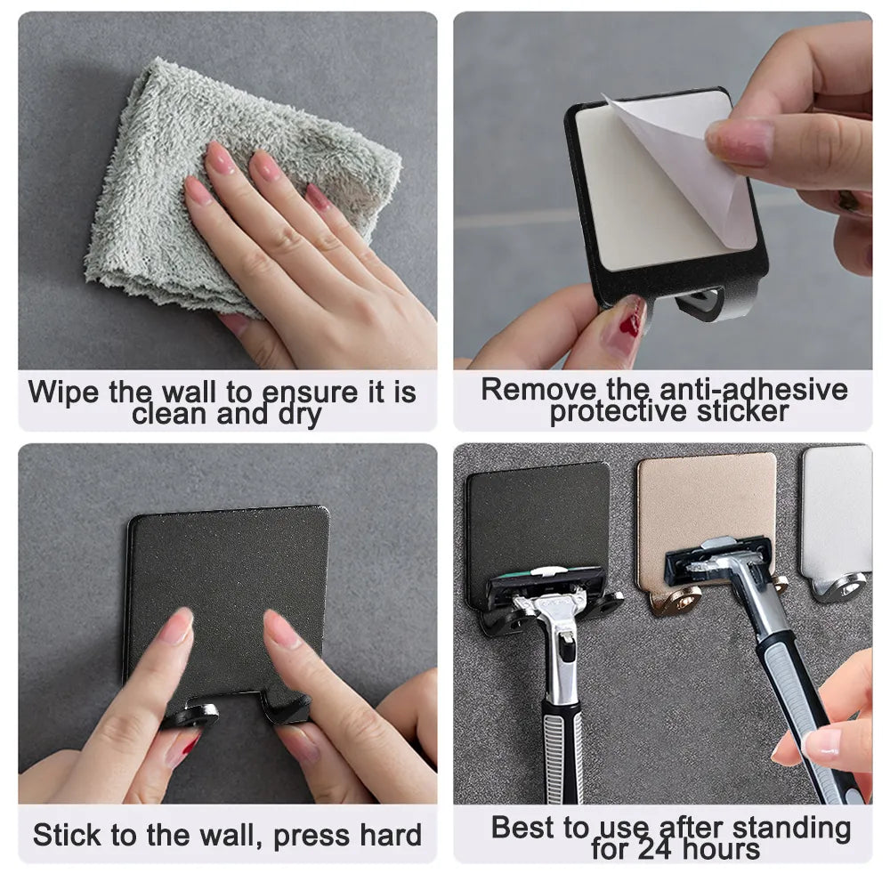 CleanCut: Wall-Mounted Shaving Razor Holder
