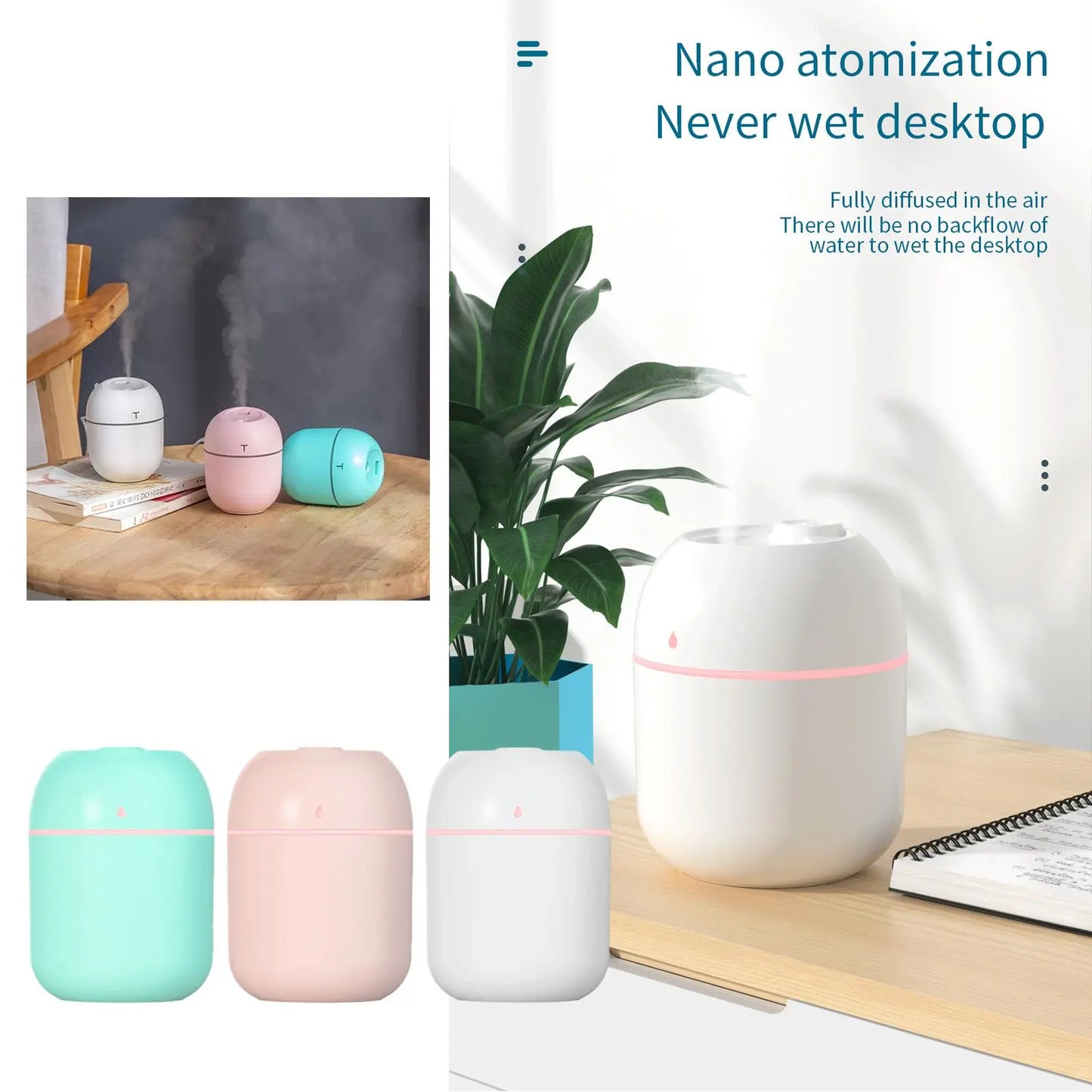 AromaWave: Portable USB Aroma Diffuser Humidifier