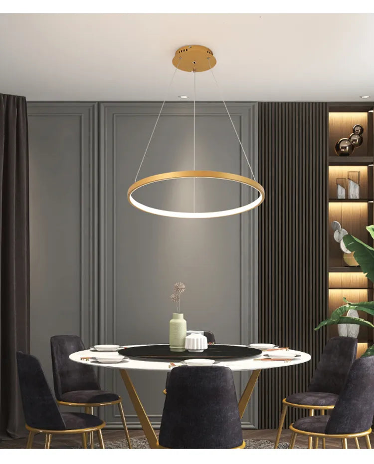 Sleek Ring LED Chandelier